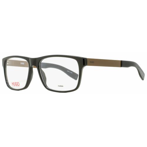 Hugo Boss Eyeglasses HG 0203 R60 54mm Black Brown Men`s Rx Ophthalmic Frame