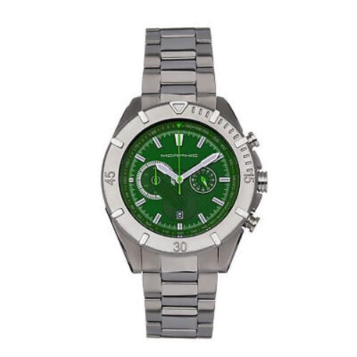 Morphic M94 Series Chronograph Bracelet Watch W/date - Green