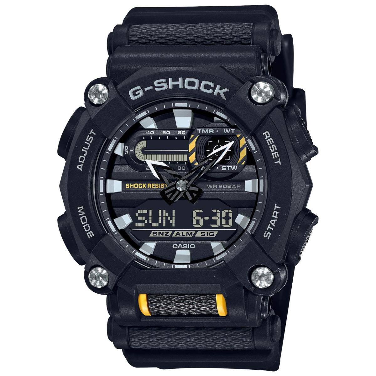 Casio G-shock GA900-1A Black Resin Strap Men`s Watch