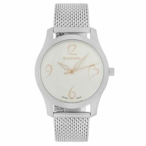 Wenger Swiss Army Ladies City Watch 34mm White Dial Watch 01.1421.109