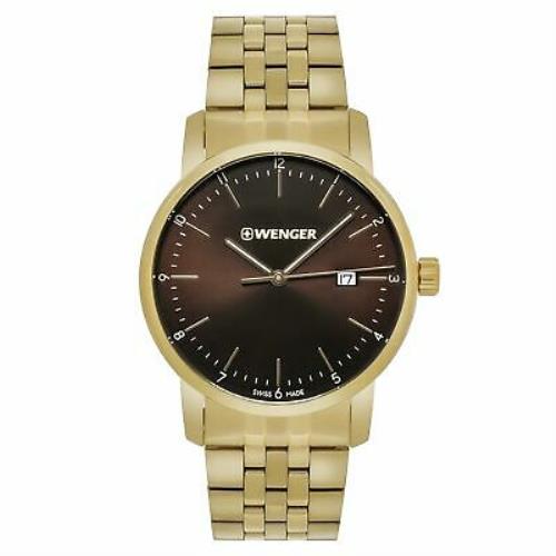 Wenger Swiss Army Men`s Urban Classic 42mm Brown Dial Watch 01.1741.131