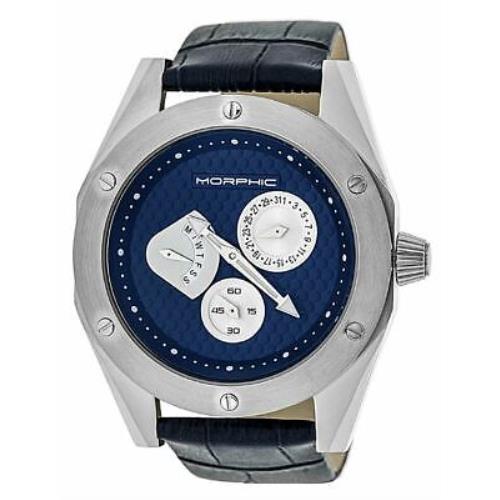 Morphic M46 Series Men`s Watches Silver Case Navy Dial MPH4603
