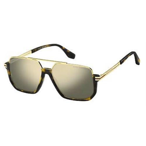 Marc Jacobs Marc 413/S Dark Havana ue Ivory Multilaye 0086 Sunglasses
