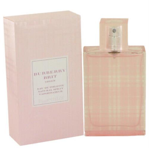 Burberry Brit Sheer Perfume For Women 1.7 oz Eau De Toilette Spray