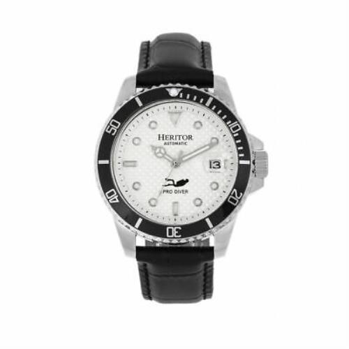 Heritor Lucius Men`s Automatic Watch White/black HERHR7806