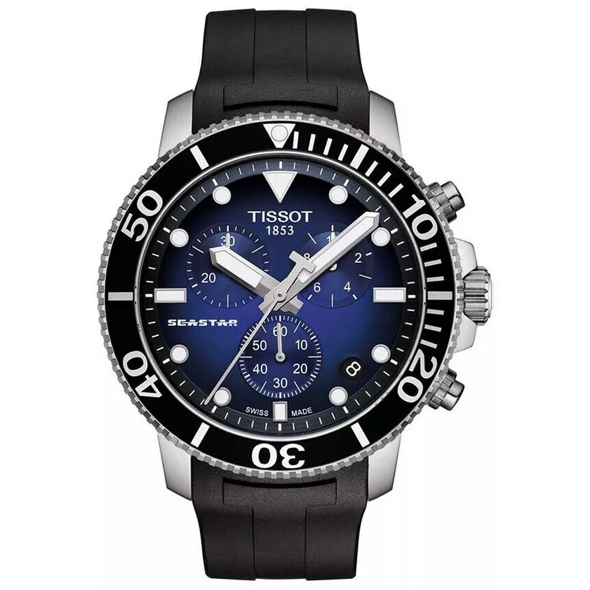 Tissot Sea Star 1000 Blue Gradient Men`s Watch - T120.417.17.041.00