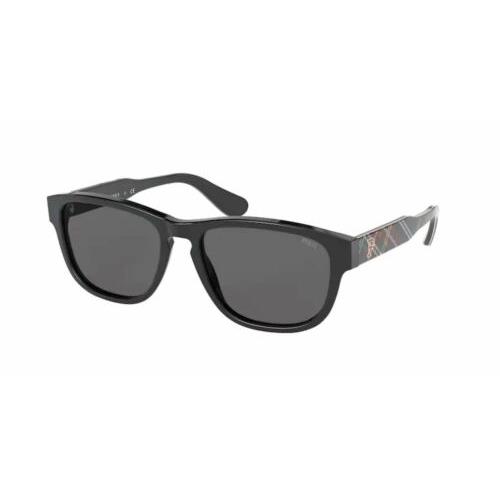 Polo Ralph Lauren PH4158 500187 Black Rectangle Square Men`s 55 mm Sunglasses