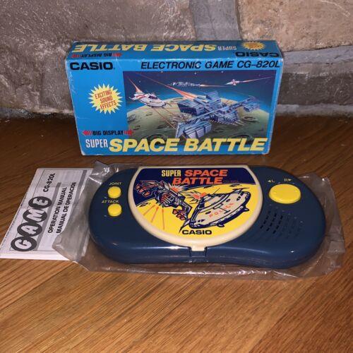 Casio Super Space Battle CG-820L Rare Handheld Video Game Lcd Watch