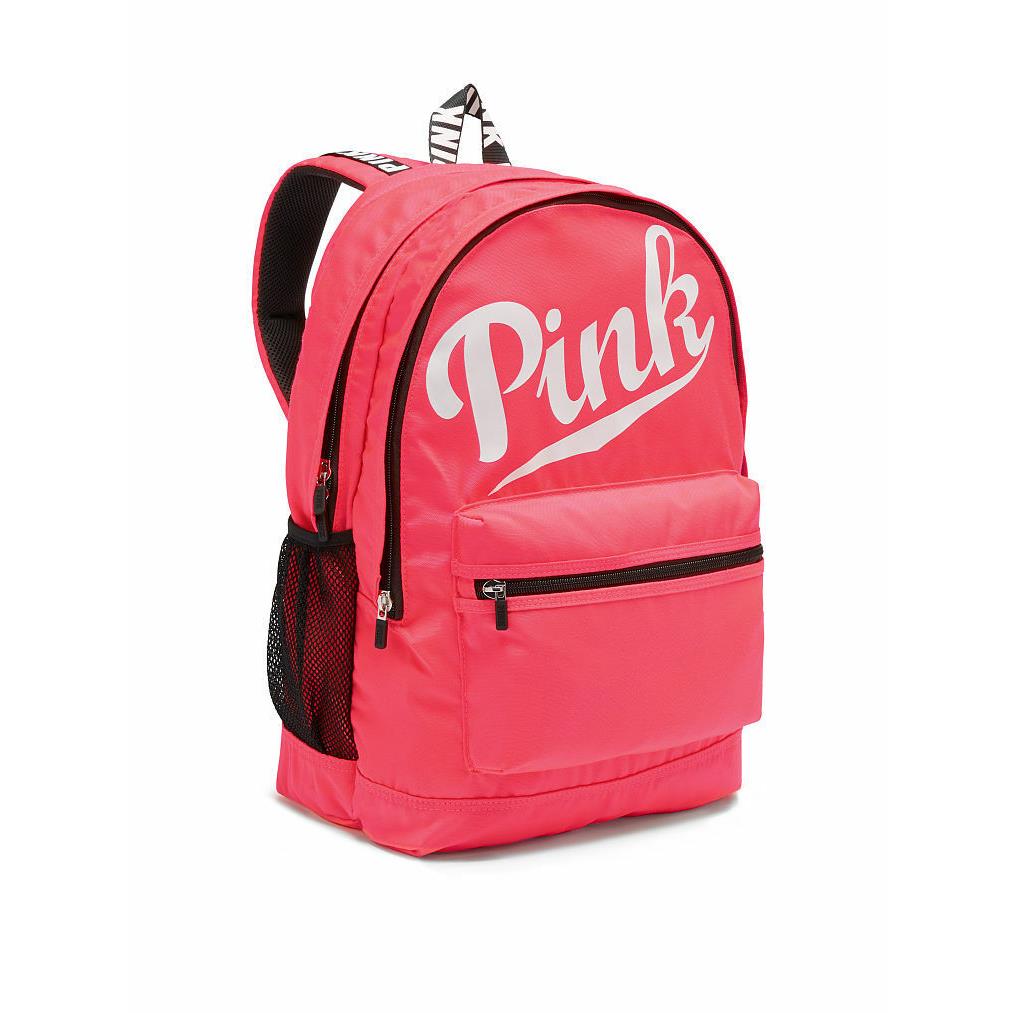 Victoria`s Secret Pink Campus Backpack Laptop Travel Book Bag Tote Rare Gift 011838621800