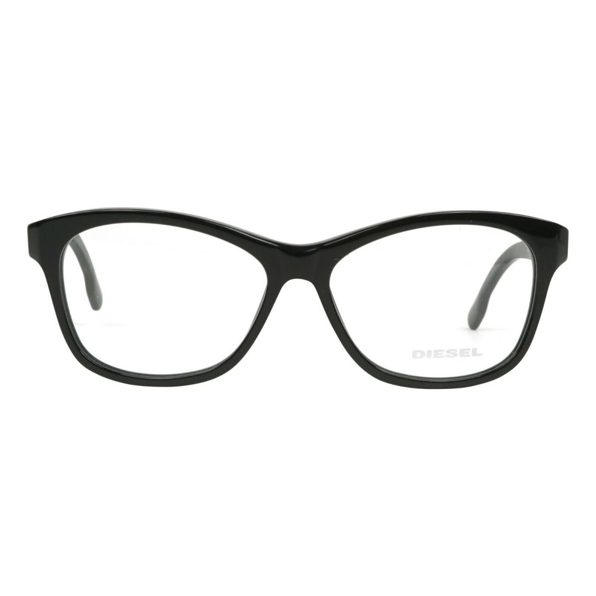 Diesel DL5085 001 Shiny Black Plastic Eyeglasses Frame 54-14-140 RX