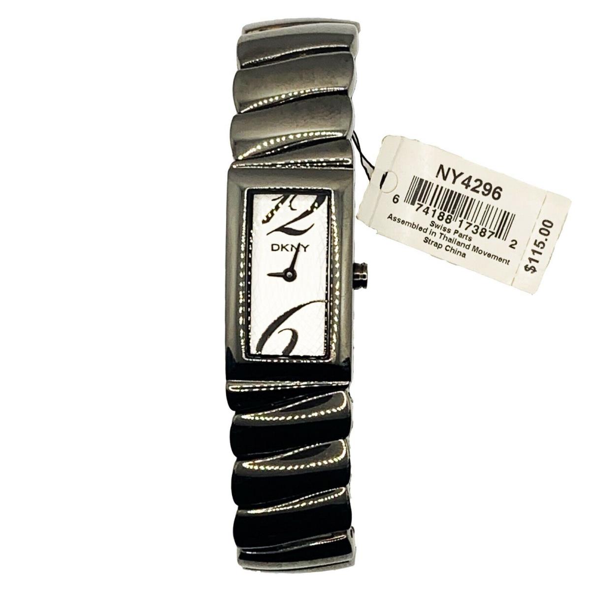 Dkny Ladies Bracelet Watch Comes with White Dial and Grey Bracelet NY4296