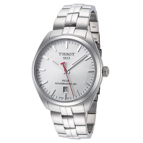 Tissot Men`s T1014071101100 PR 100 39mm Silver Dial Stainless Steel Watch