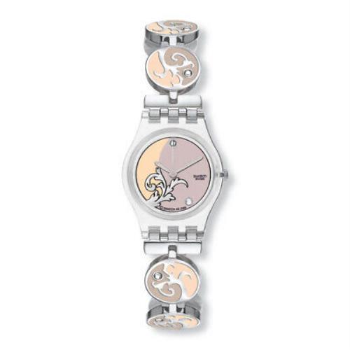 Condition 2006 Swatch Ladies Resplendency LK278G Womens Steel Watch Rare