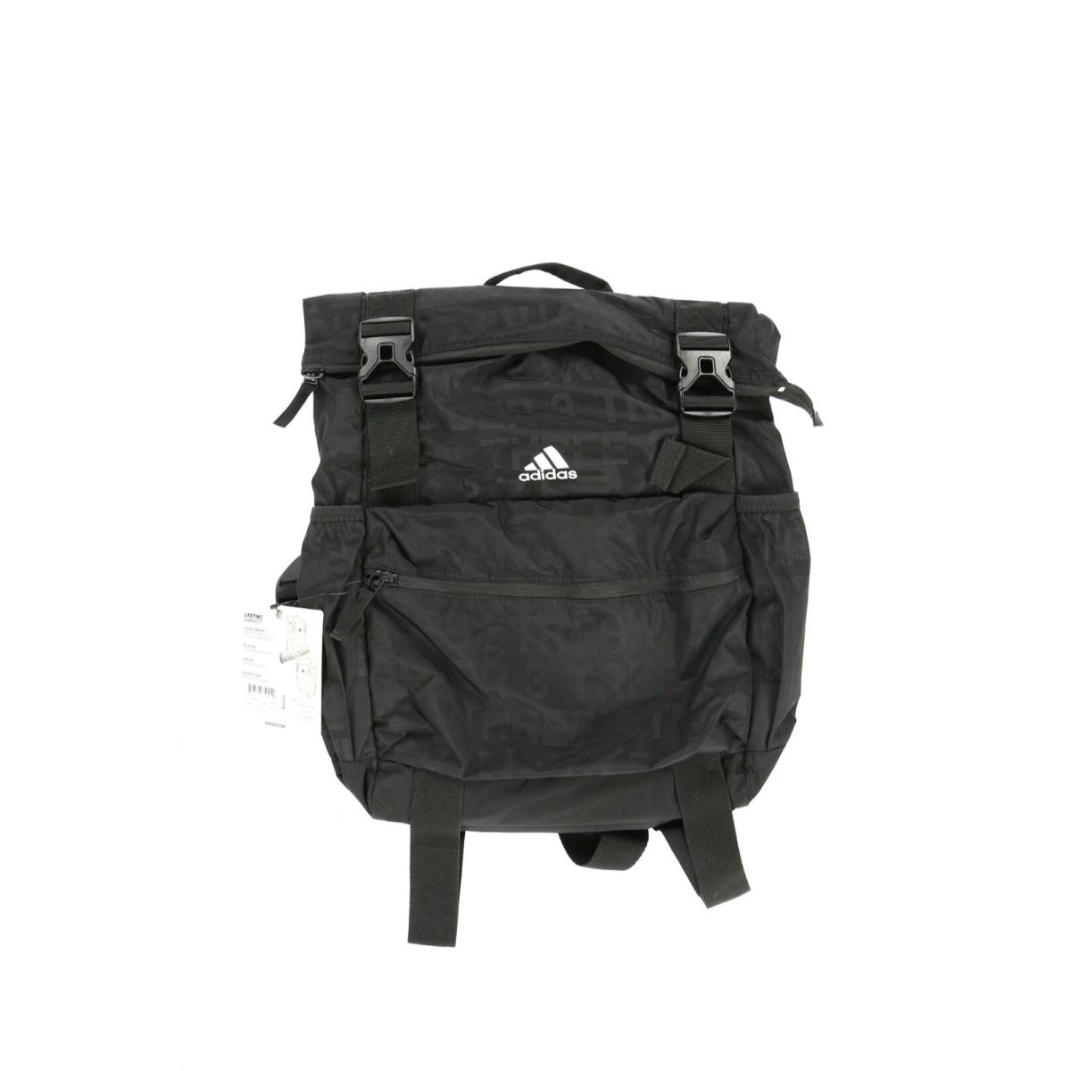 Adidas 245001 Womens Yola Casual Nylon Backpack Bag Solid Black
