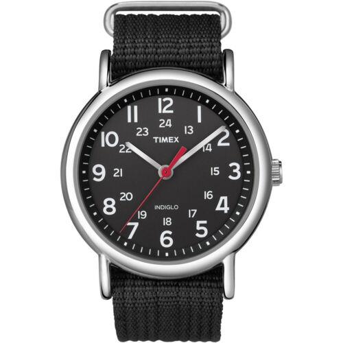 Timex Weekender Reg Slip-thru Watch - Black
