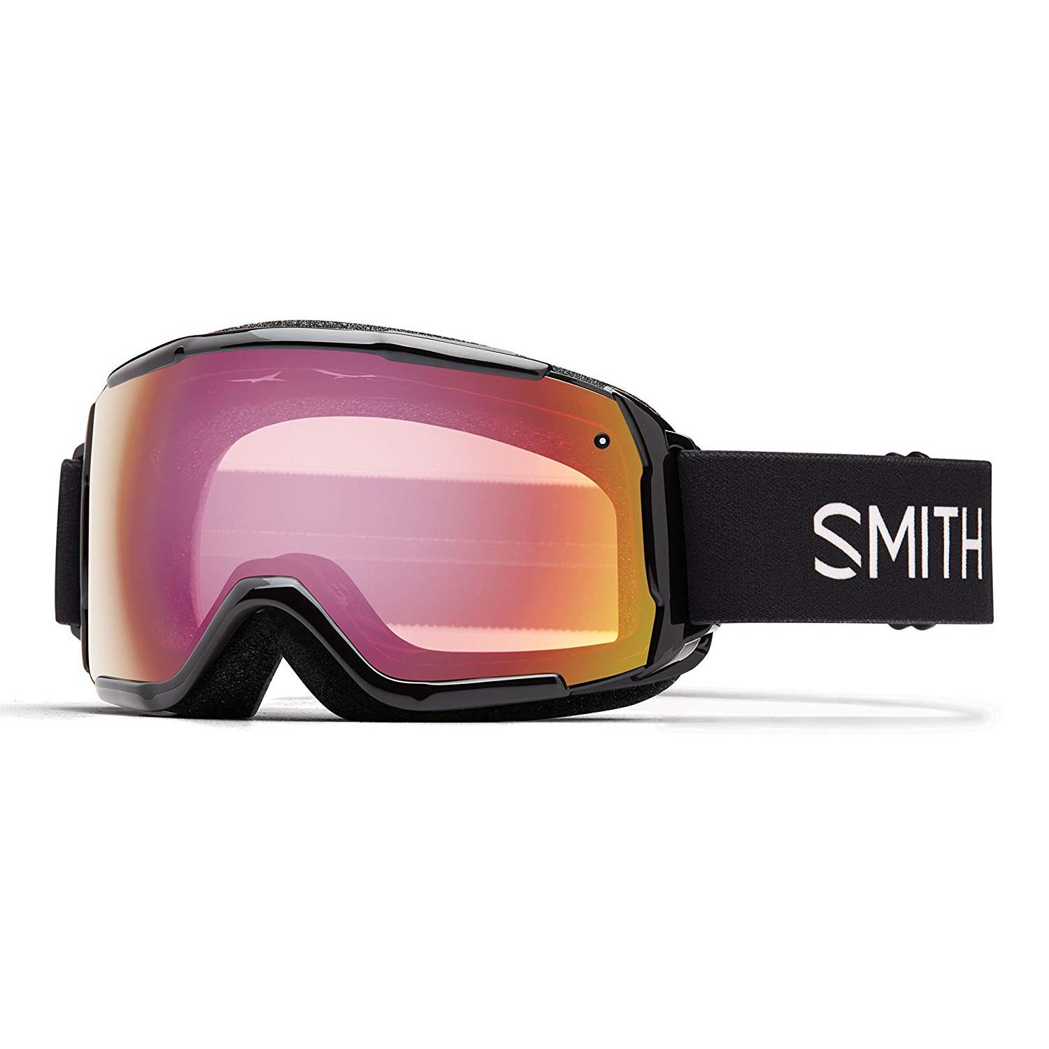 Smith Optics Grom Snow Goggles Black; Red Sensor Mirror