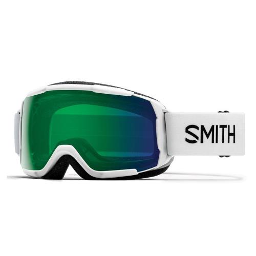 Smith Optics Grom Snow Goggles White; Chromapop Everyday Green Mirror