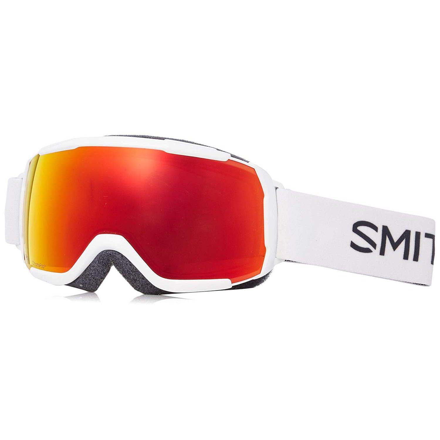 Smith Optics Grom Snow Goggles White; Chromapop Everyday Red Mirror