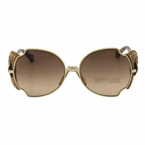 Chloé Chlo Women Sunglasses CE-166SL-742 Dark Brown-gold Butterfly Gradient Lens