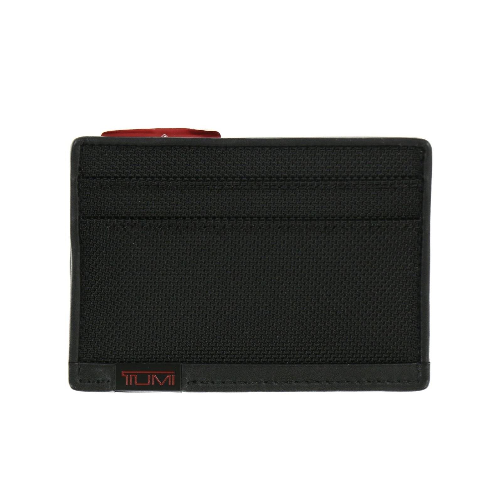 Tumi 242653 Womens Alpha Leather Slim Cardholder Wallet Black