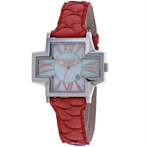 Locman Women`s Italy Plus Mother of Pearl Dial Watch - 181MOPWH/RD KS
