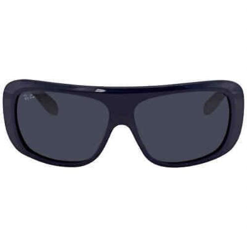 Ray-ban Ray Ban Blair Blue/grey Rectangular Unisex Sunglasses RB2196 1321R5 61