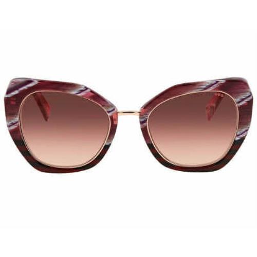 Marc Jacobs-marc 313/G/S 0KVN/3X Sunglasses Striped Burgundy Pink Gradient