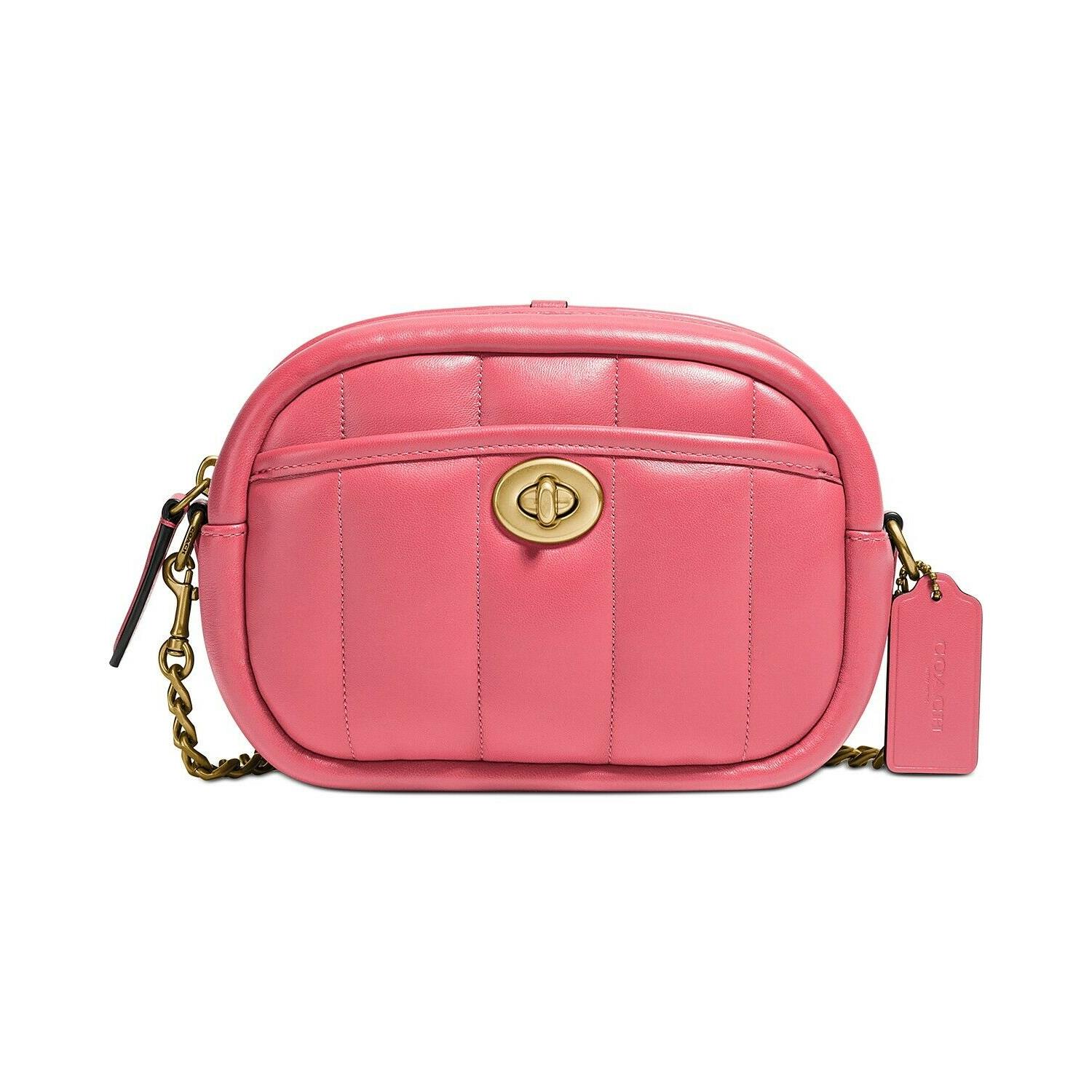 Coach Camera Small Leather Bag In Packaging Watermelon Coach bag