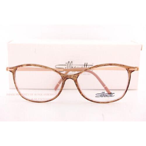 Silhouette Eyeglass Frames Momentum Fullrim 1592 6020 Marble/rose Gold