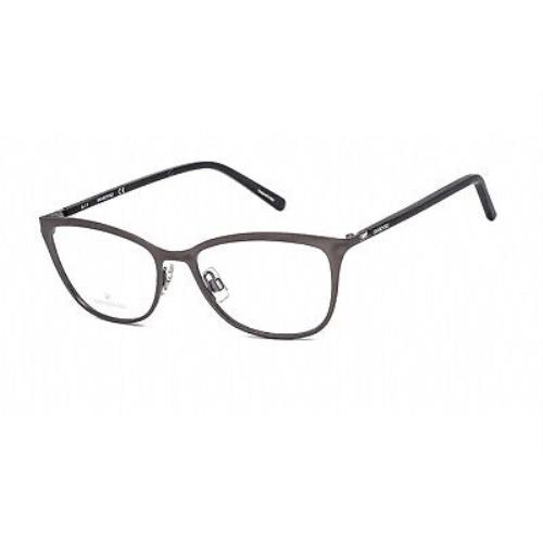 Swarovski SK5232 Matte Dark Ruthenium Black Eyeglasses