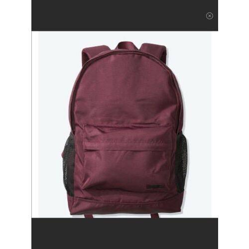 burgundy victoria secret backpack