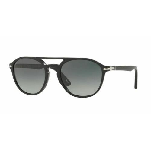 Persol PO3170S 901471 Black Pilot Men`s 55 mm Sunglasses