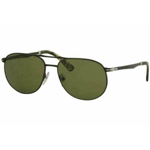 Persol PO2455S 10784E Matte Black Rectangle Square Men`s 60 mm Sunglasses