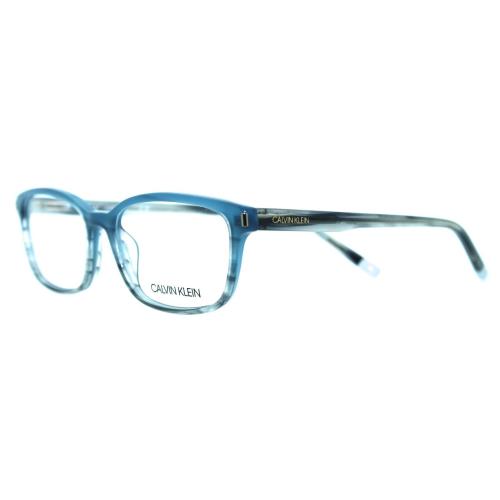 Calvin Klein - CK6007 466 53/16 - Striped Blue Gray Women Eyeglass