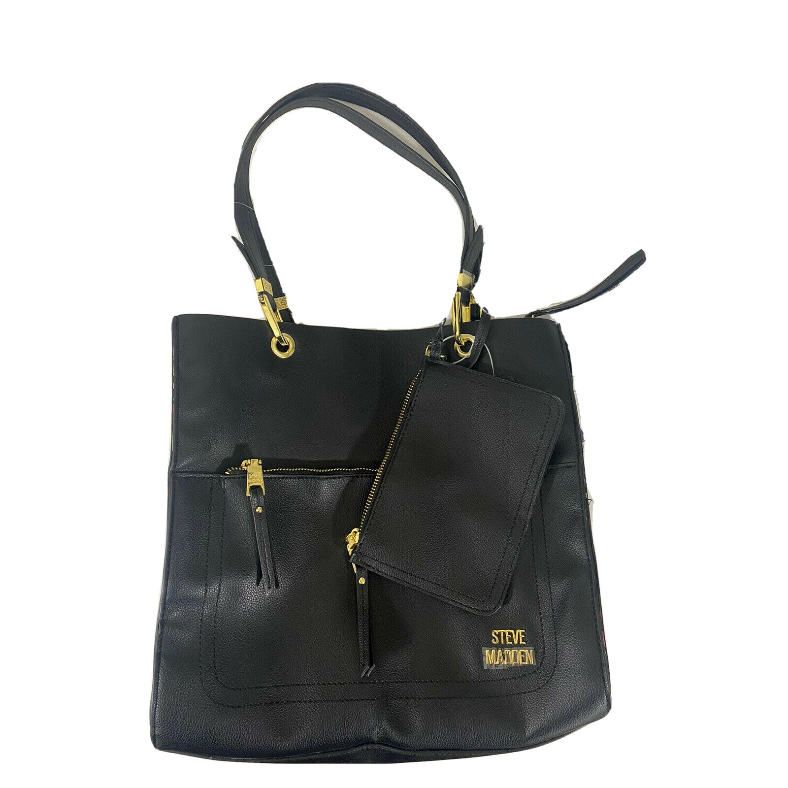 steve madden big black purse