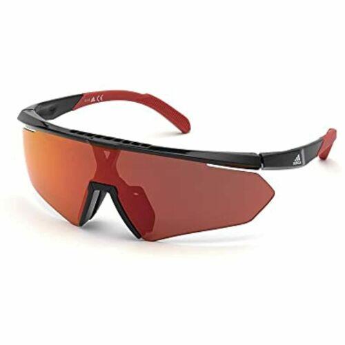 Sunglasses Adidas For Men/women Sport SP 0027 01L Shiny Black/roviex Mirr