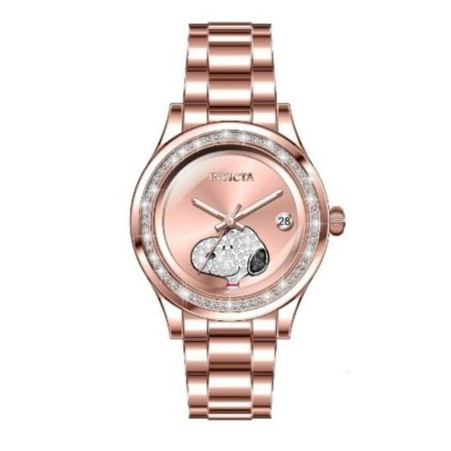 Invicta Character Collection Snoopy Women`s 34mm Crystals Limited Ed Watch 38277