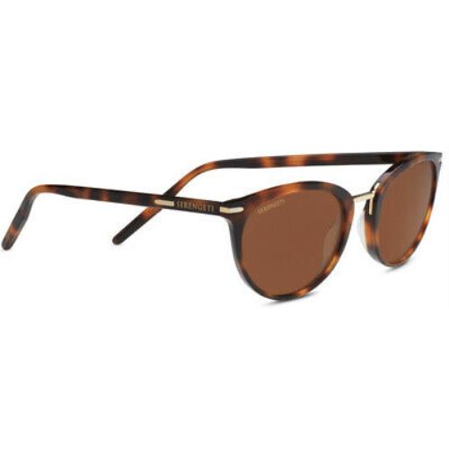 Serengeti Elyna Shiny Black/Mineral Polarized Drivers Gold Medium/Large Sunglasses Unisex-Adult 