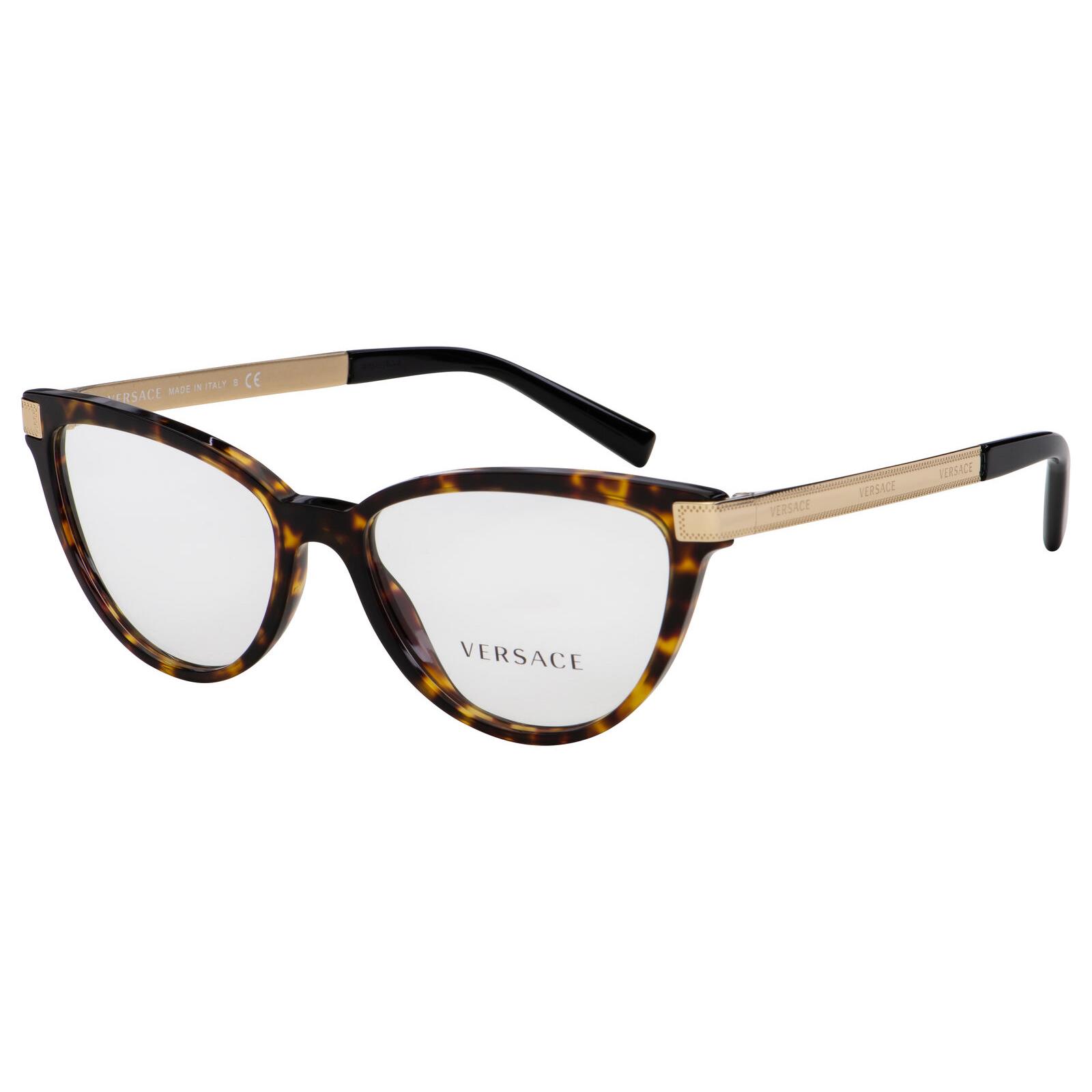 Versace VE 3271 108 Havana/gold Eyeglasses W/ Case 5416
