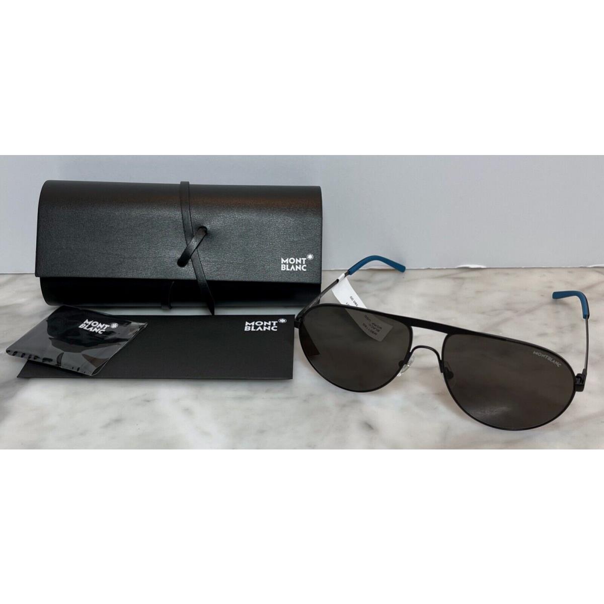 Brand New MONT BLANC Sunglasses MB 589S 589 14A Gunmetal/Gray for Men