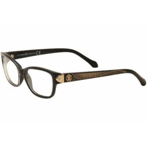 Roberto Cavalli Eyeglasses Grande Soeur 770 001 Black/gold Optical Frame 53mm