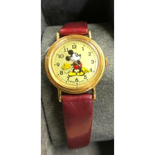 Lorus Disney Mickey Mouse Women`s Watch Rare Vintage Collectible Y481-1190