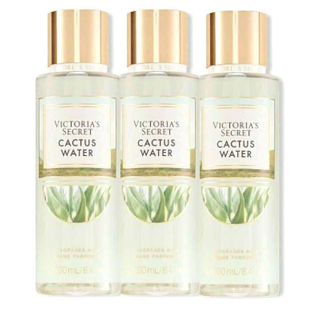3 Victoria`s Secret Cactus Water Fragrance Body Mist 8.4 OZ