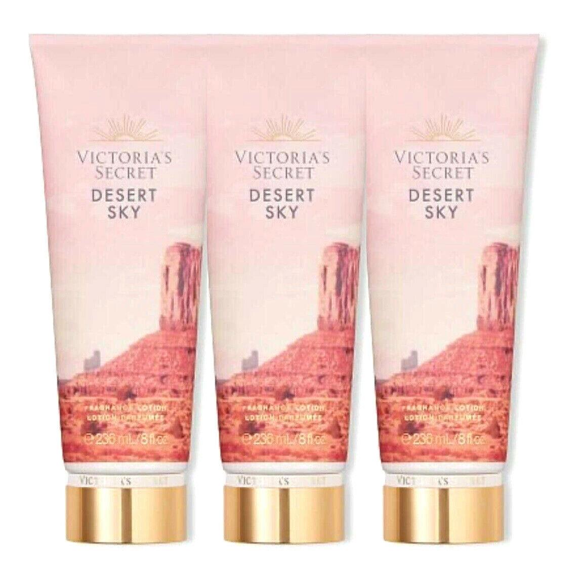 3 Victoria`s Secret Desert Sky Fragrance Body Lotion 8 OZ