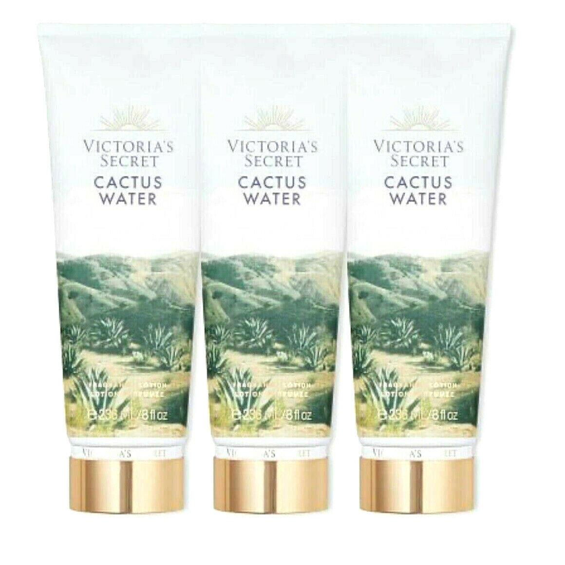 3 Victoria`s Secret Cactus Water Fragrance Body Lotion 8 OZ