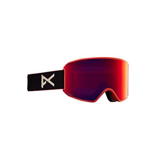 Anon Women`s WM3 Goggles with Spare Lens and Mfi Mask Orange.com / Perceive Red