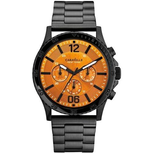 Caravelle York 45A108 Men`s Logan Black Steel Chronograph Watch