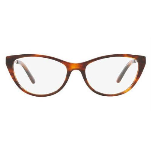 Ralph Lauren RL6207 Eyeglasses Women Havana Cat Eye 53mm