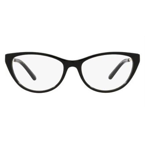 Ralph Lauren RL6207 Eyeglasses Women Black Cat Eye 55mm