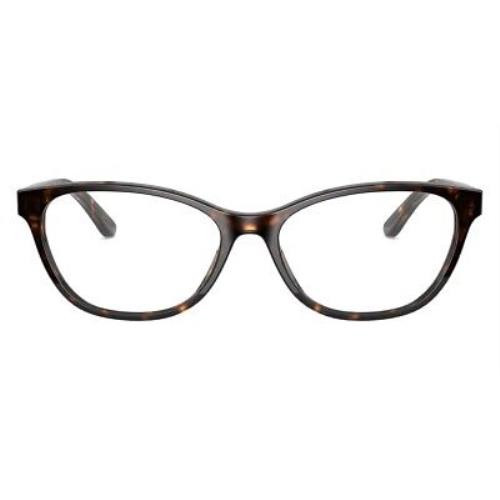 Ralph Lauren RL6204 Eyeglasses Women Havana Butterfly 55mm